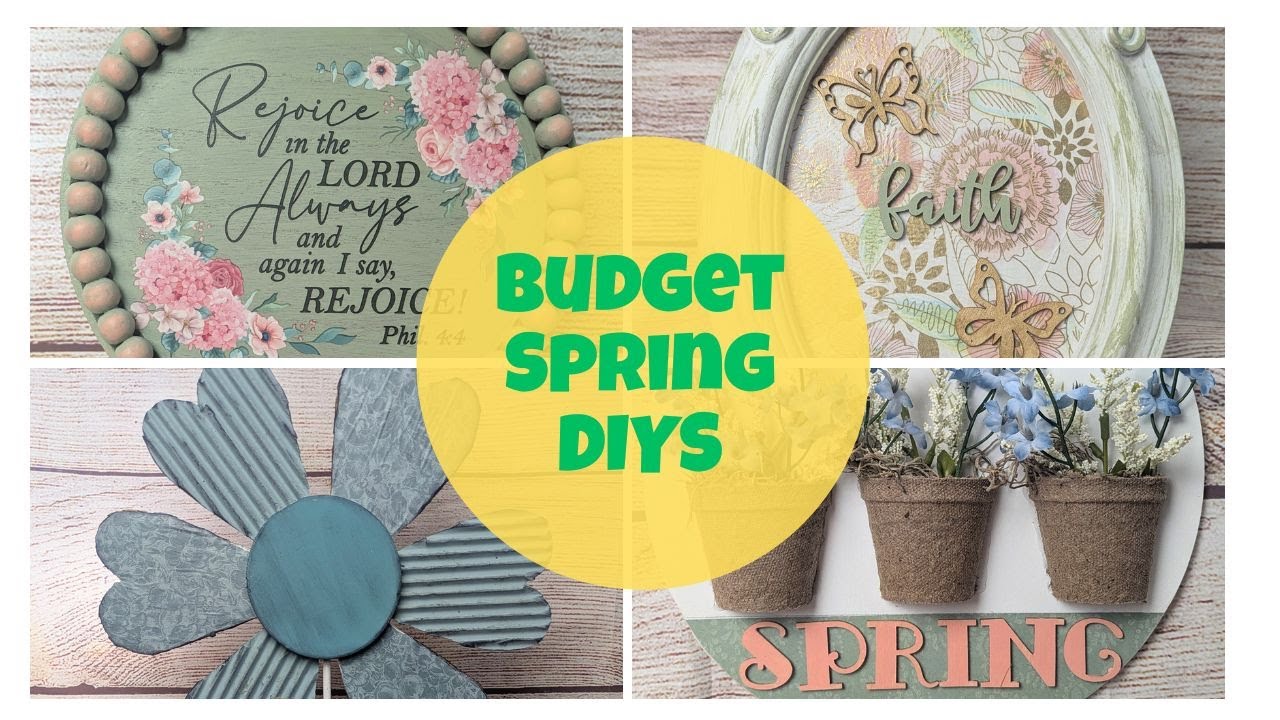 🌼❤4 BUDGET Spring DIY Projects | Hobby Lobby DIY | Dollar Tree DIY | Magnolia Design Co❤🌼