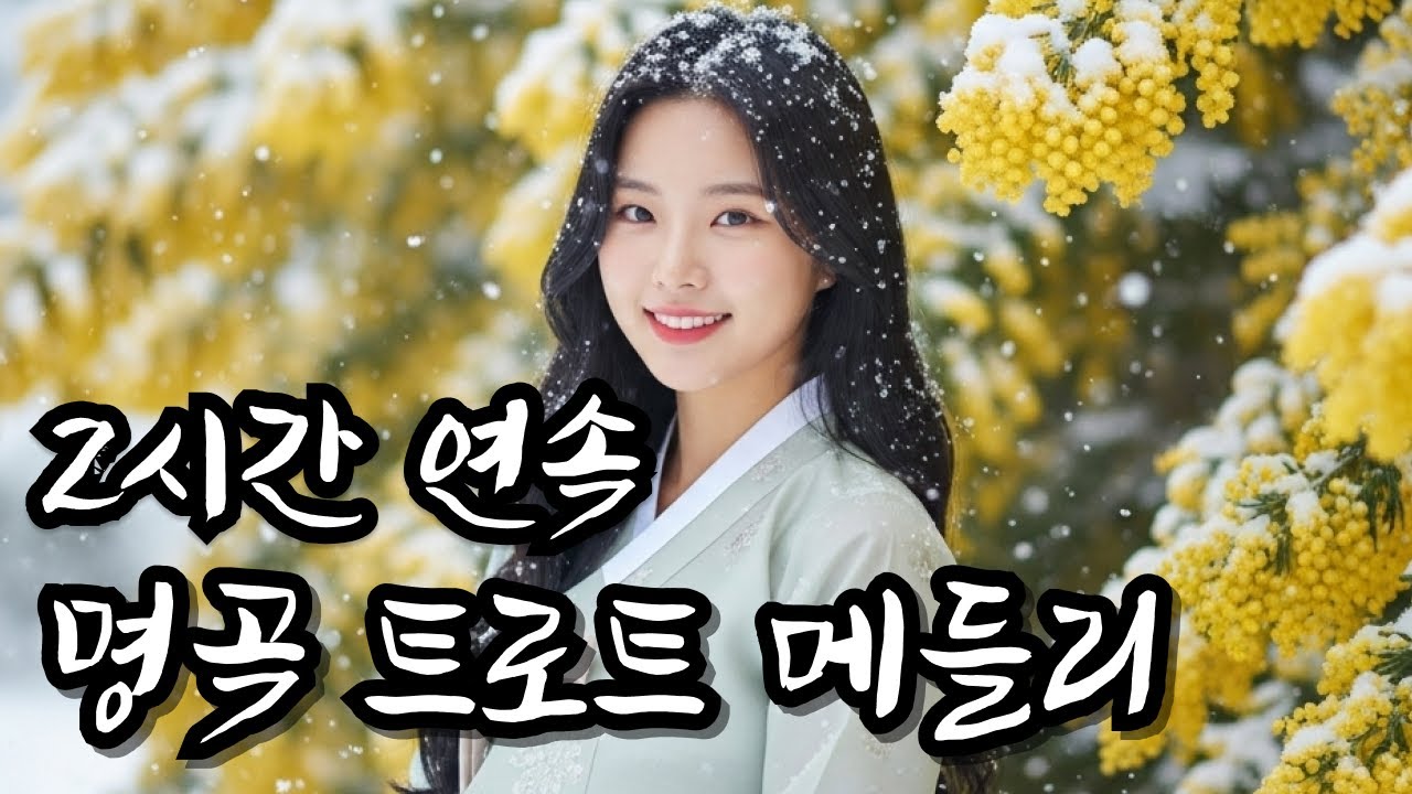 중간광고 없음 l 추운 겨울, 들으면 마음까지 녹이는감성 트로트 메들리(2시간연속)트로트메들리 l 별이트로트
