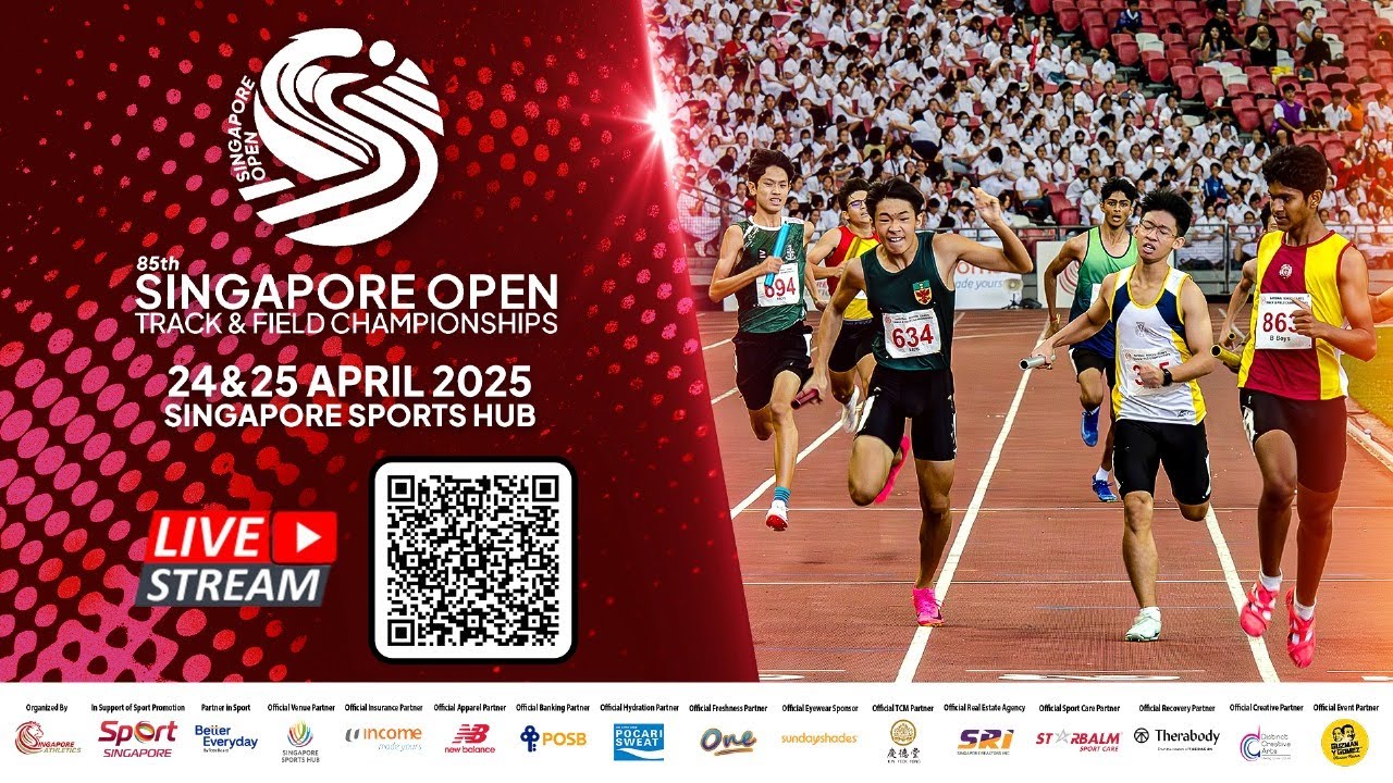 85th Singapore Open Track & Field C'ships 2025 (Track Events) - Day 1 - PM Session