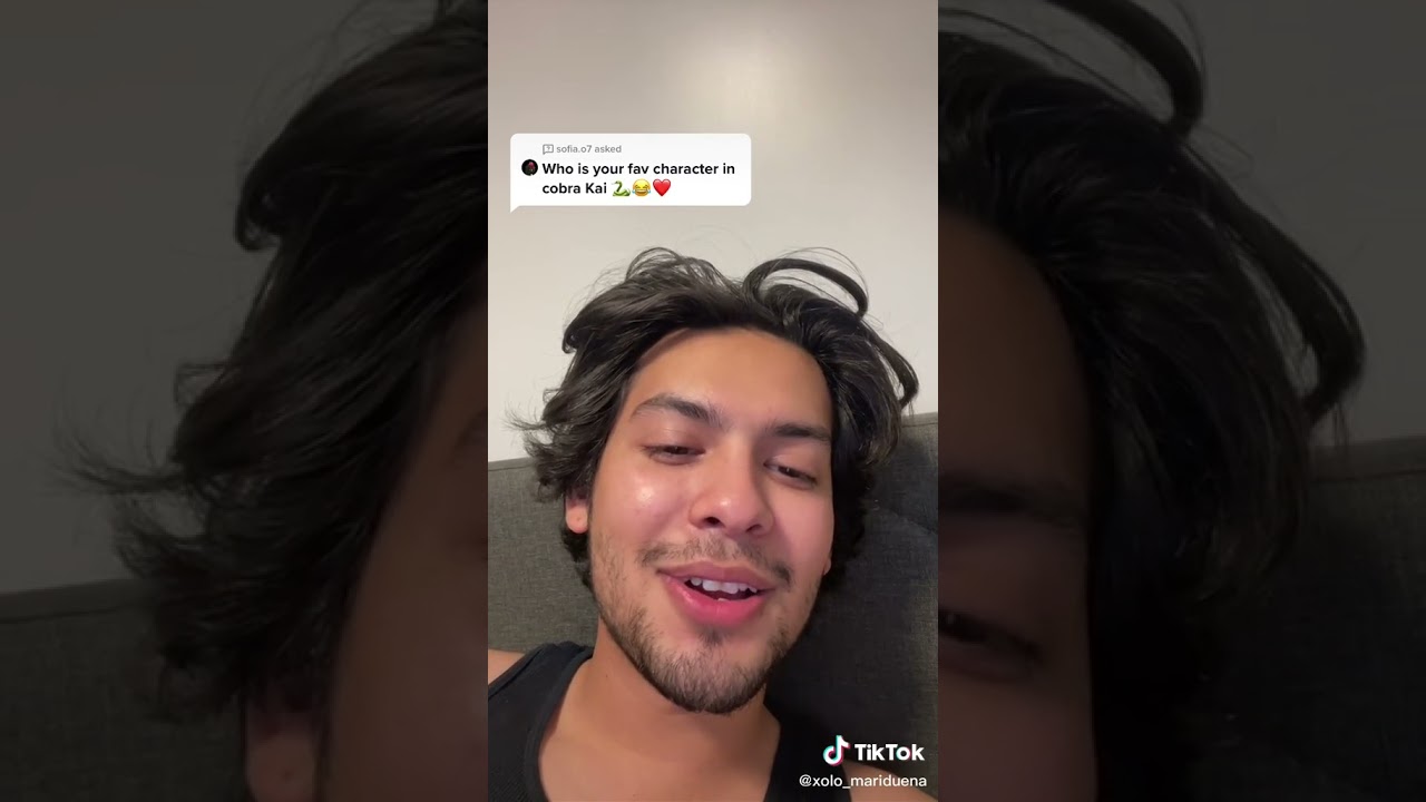 Xolo mariduena say who is his favorite character in cobra Kai
