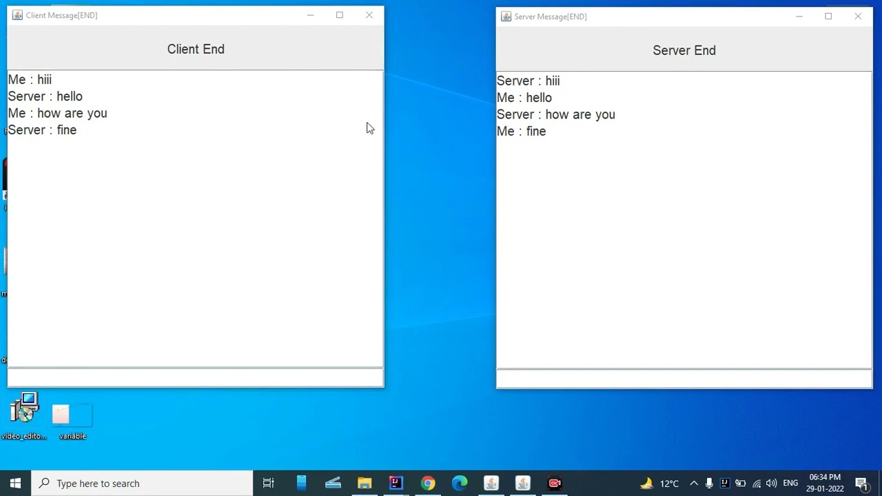 chatting application in java| Chatting application GUI Mode