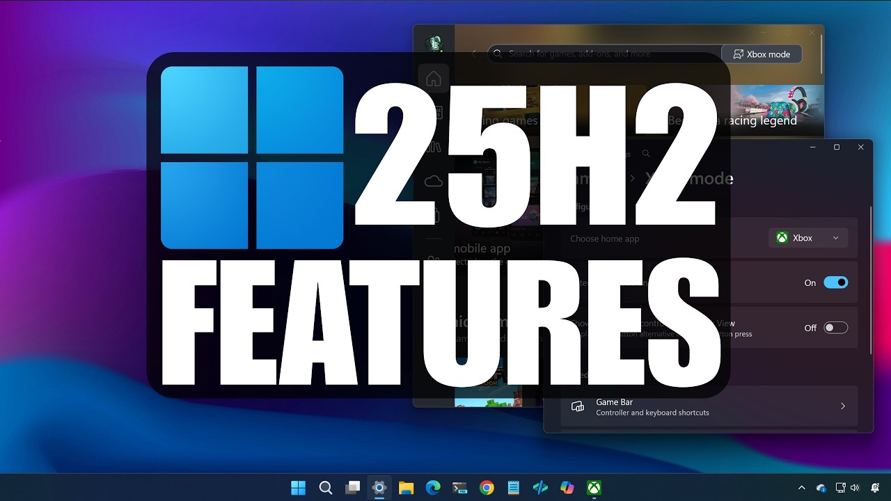 Новое обновление Windows 11 25H2 от мая 2026 года: режим и функции Xbox &ndash; KB5089549 (сборка 26200...