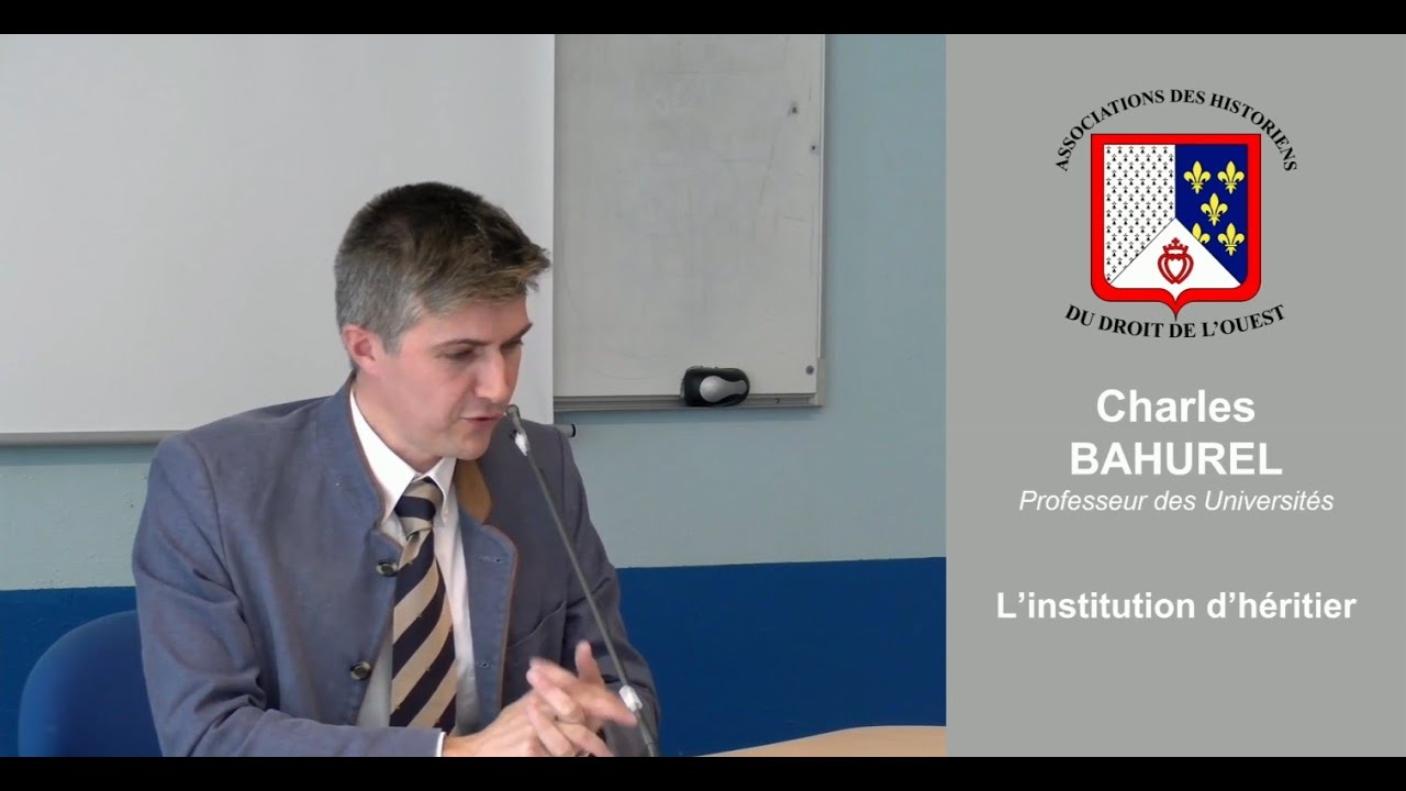 Charles Bahurel - L'institution d'héritier