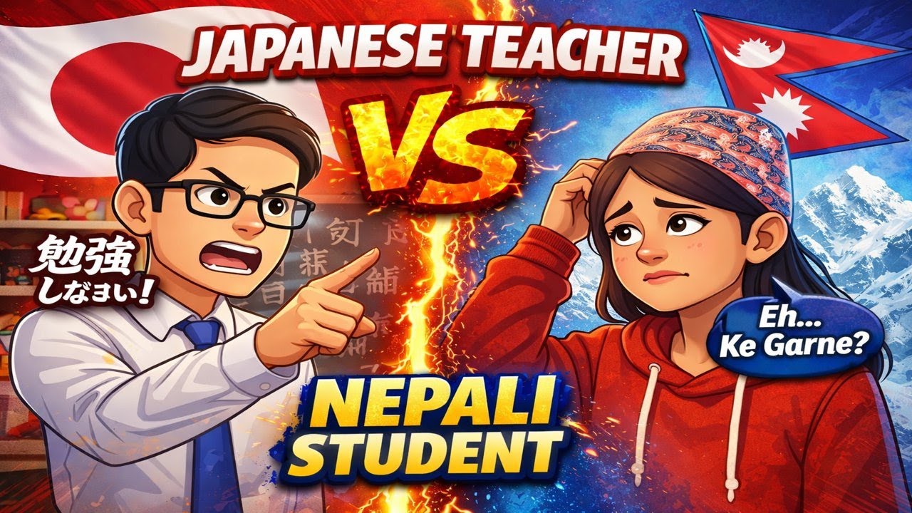 Japanese Teacher vs Nepali Student 😂 | Hilarious Classroom Battle!