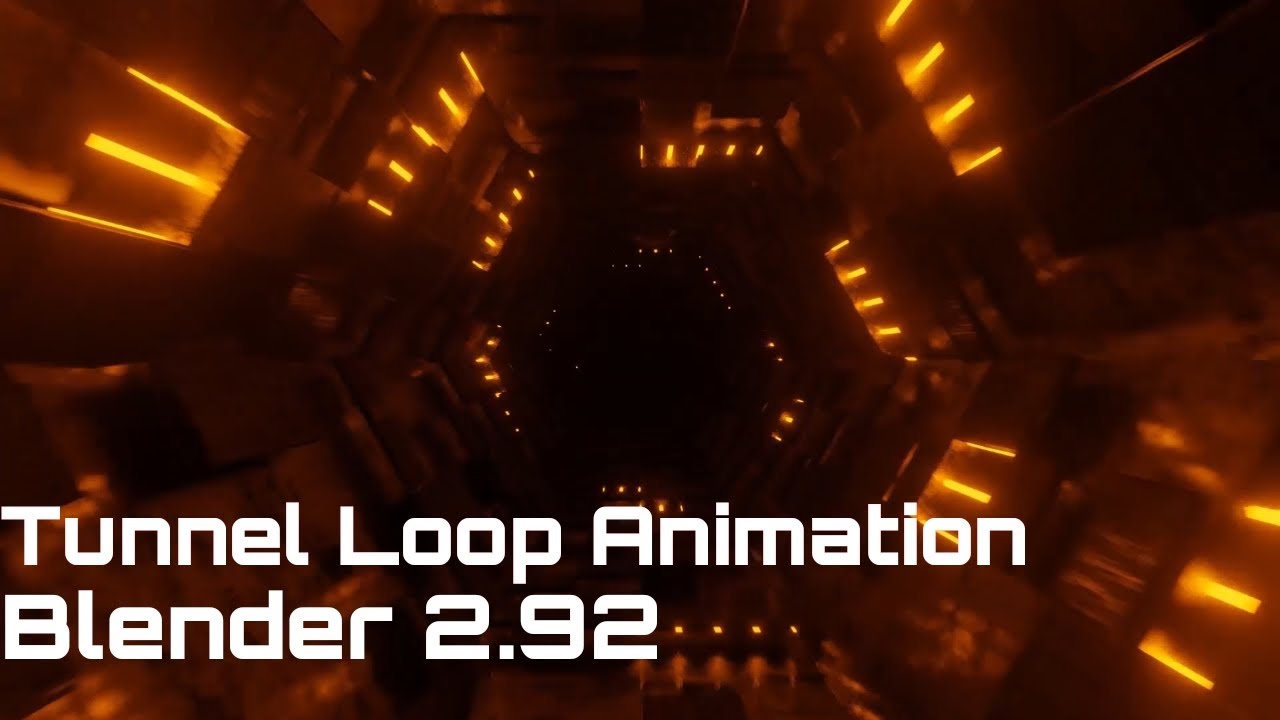 Sci Fi Tunnel Loop Animation Blender 2.92