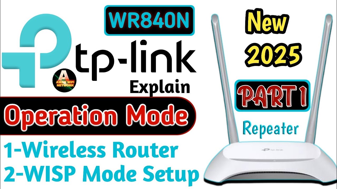 TP-Link WR840N Wireless Router & WISP Mode Setup | TP-Link repeater Mode | TPlink wr840n Setup
