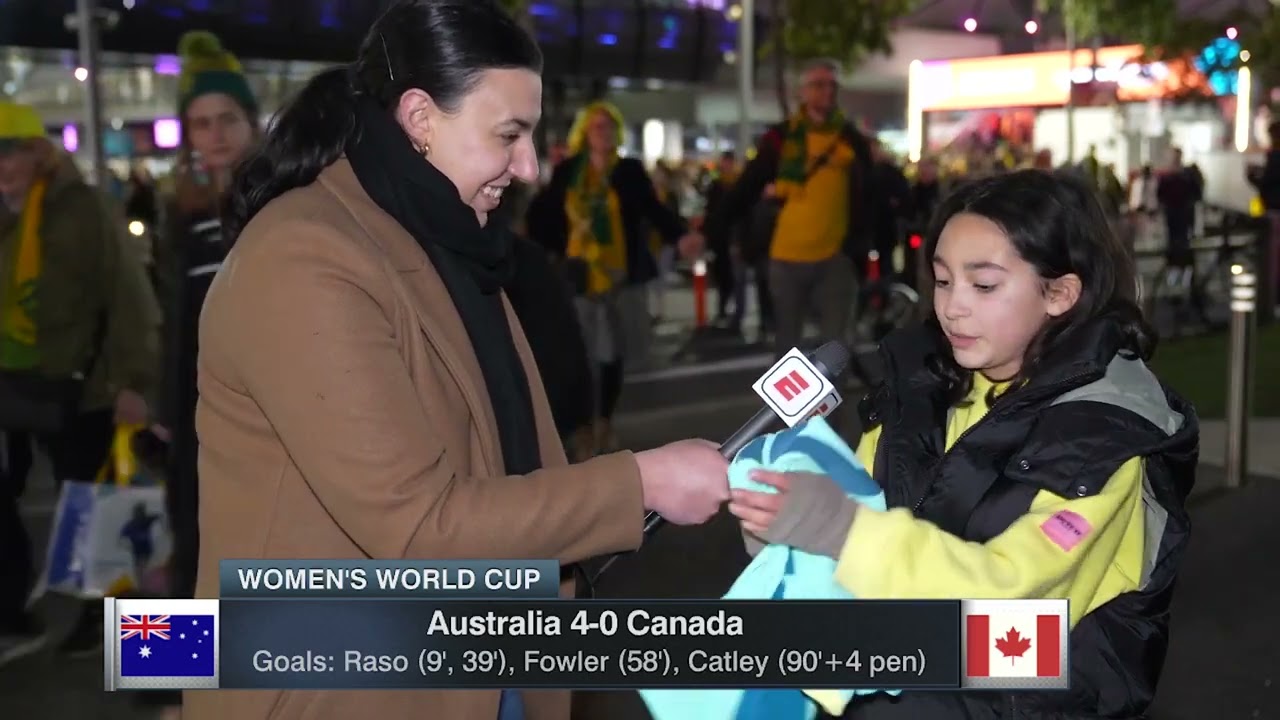 Is this Australia's luckiest football fan? | #FIFAWomensWorldCup #Matildas