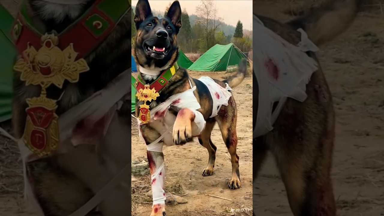 🥺🤕 #germanshepheard #policeanimal #policedog #armydog