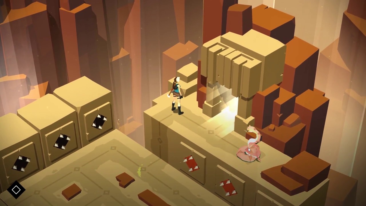 Lara Croft GO - Walkthrough 34 - Using The Trap