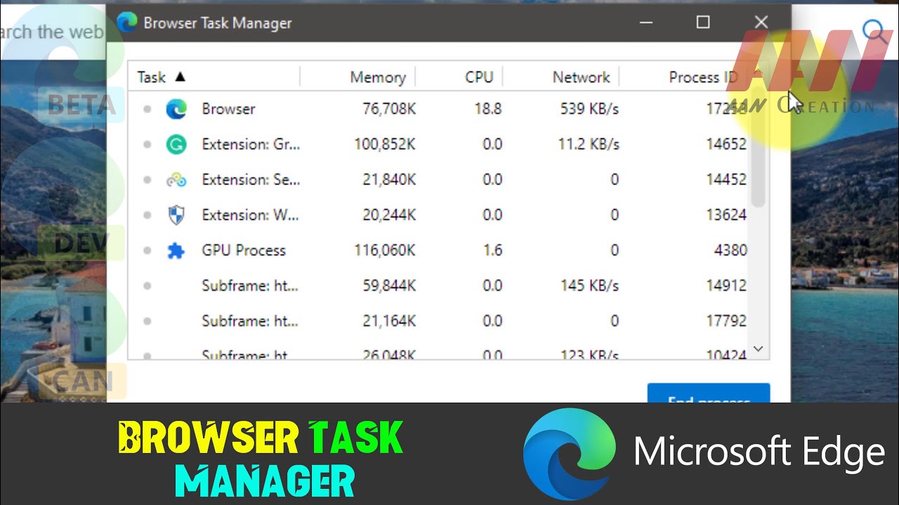 How to Open Browser Task Manager in Microsoft Edge