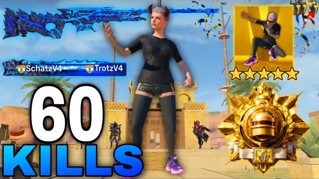 60 KILLS!!!🔥 NEW BEST AGGRESSIVE RUSH GAMEPLAY With BEST OUTFIT😍 PUBG MOBILE - BGMI