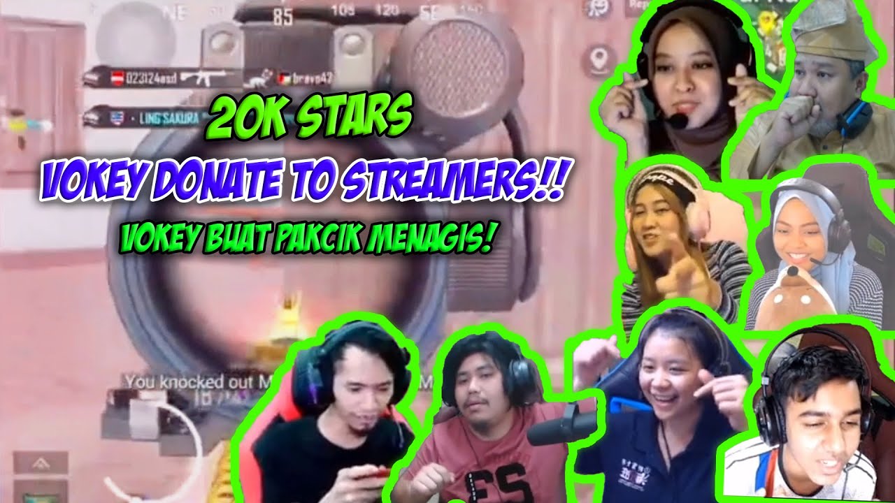 VOKEY DONATE 20K STAR UNTUK STREAMER BARU MALAYSIA!