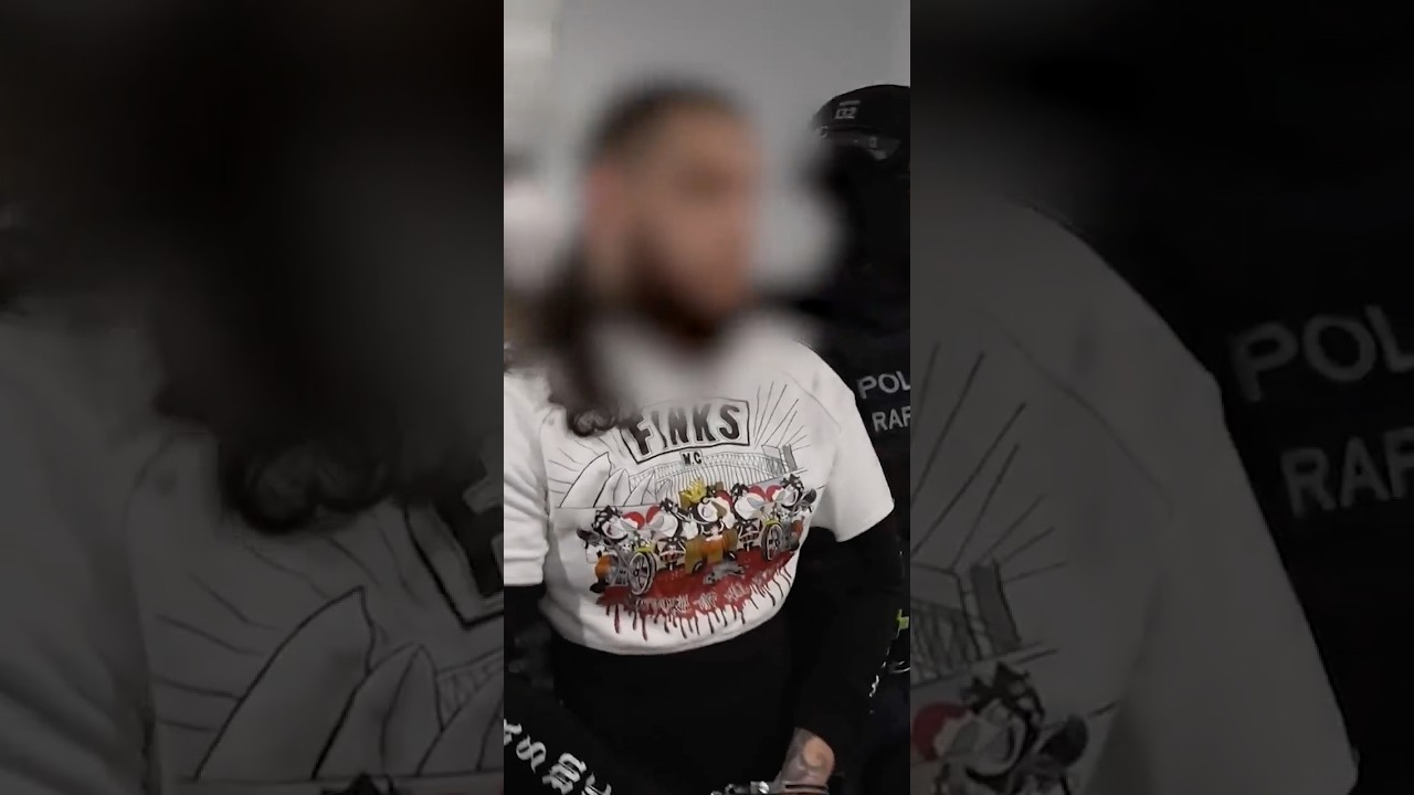 Finks bikie arrested in Sydney by Raptor Squad #gridsparta #bikies