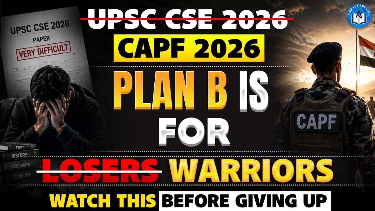 CAPF 2026: The Perfect Plan B After UPSC CSE 2026