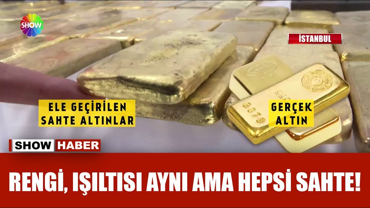 500 milyon liralık sahte altın operasyonu!