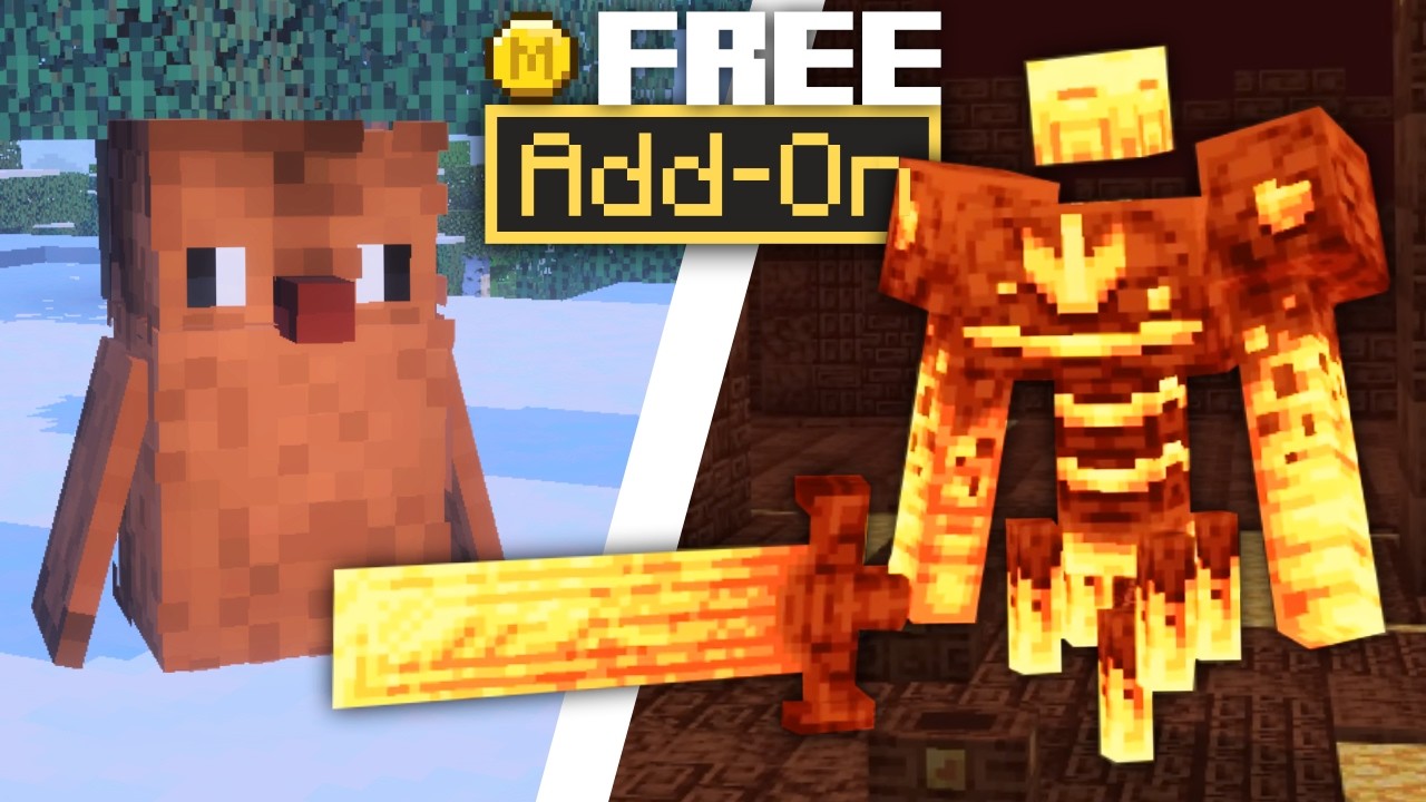 3 HUGE FREE Addons That Change Your Minecraft Game (Bedrock/MCPE)