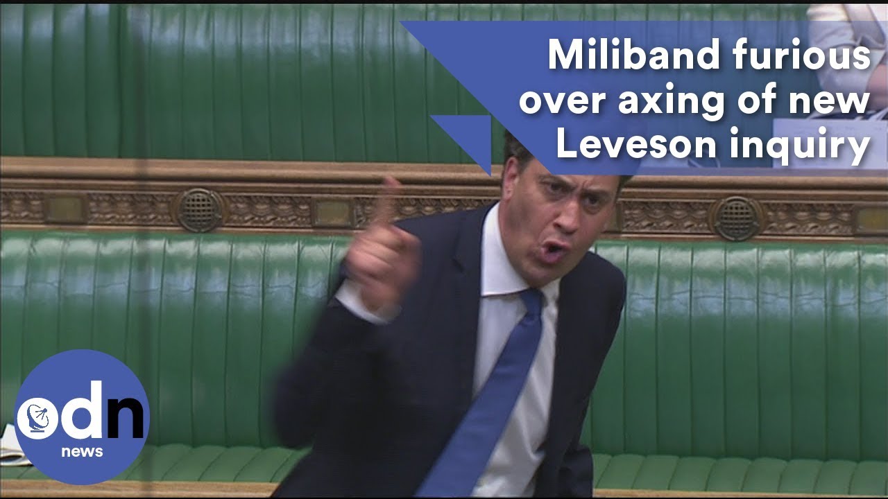 Ed Miliband furious over government axing of new Leveson inquiry