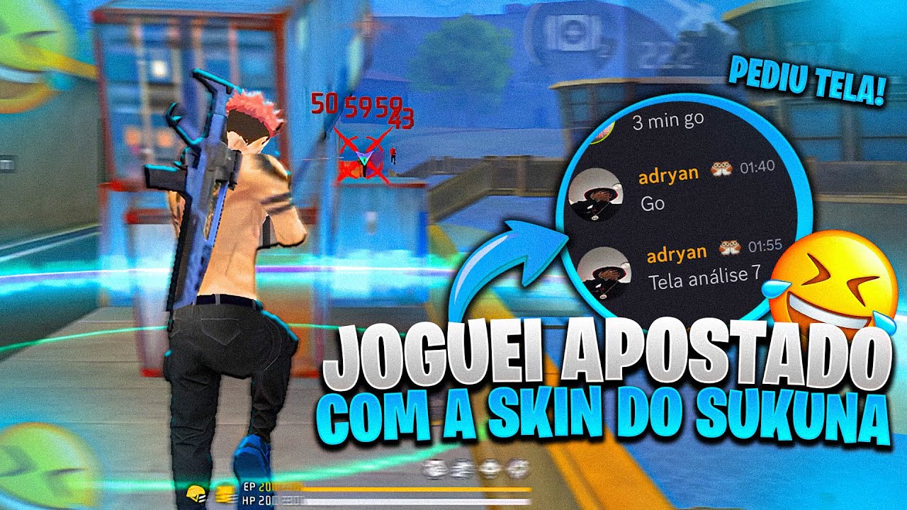 JOGANDO APOSTADO COM A NOVA SKIN DO SUKUNA!! (PEDIU TELA!!)