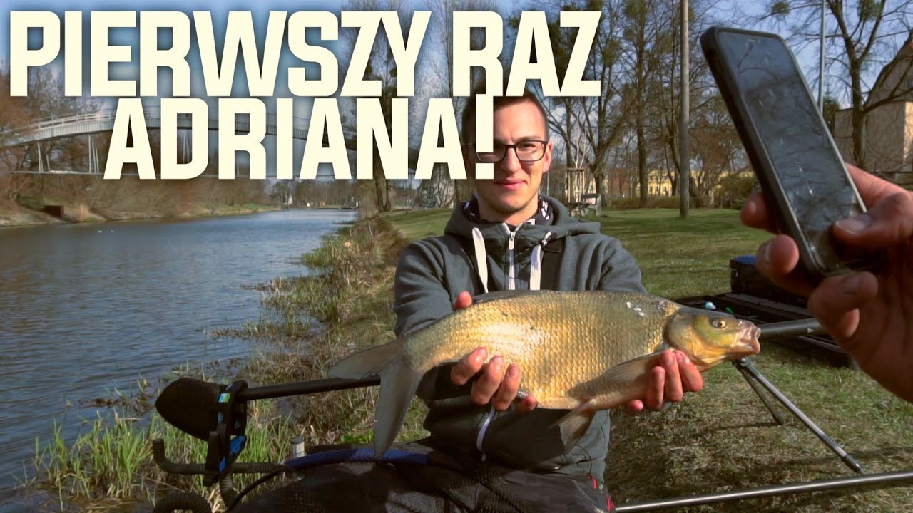 PODSTAWY TYCZKI NA KANALE ||Pierwszy raz Adriana || DUŻE RYBY-Kanał Bydgoski -Spacerowa ||