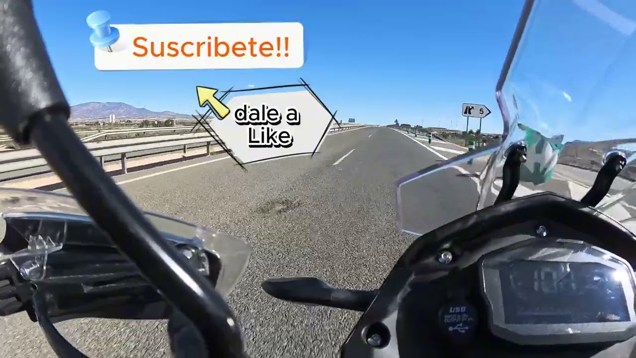 MITT TT 125 Video Autovía Totana-Mazarrón velocidad máxima 133Km/h Mitte