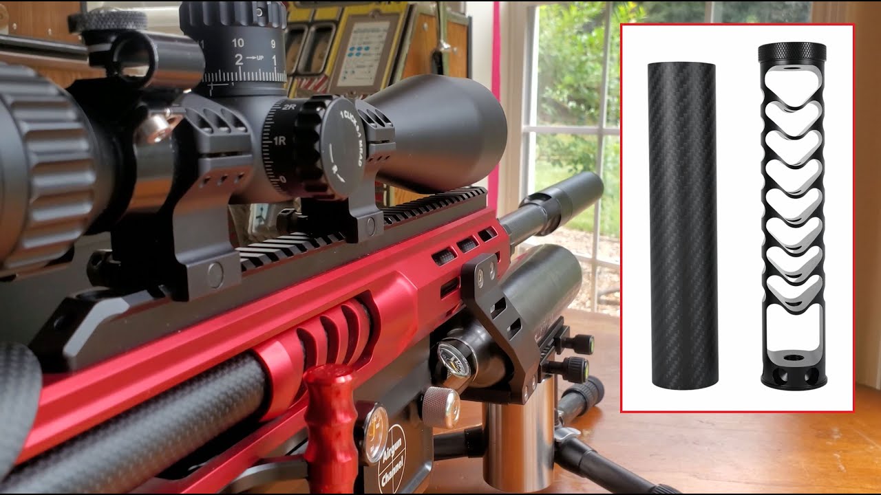 Skout Airguns WHISPER Moderator (1/2 UNF) for PCP Air Rifles + Black Wolf vs Epic in Accuracy Test