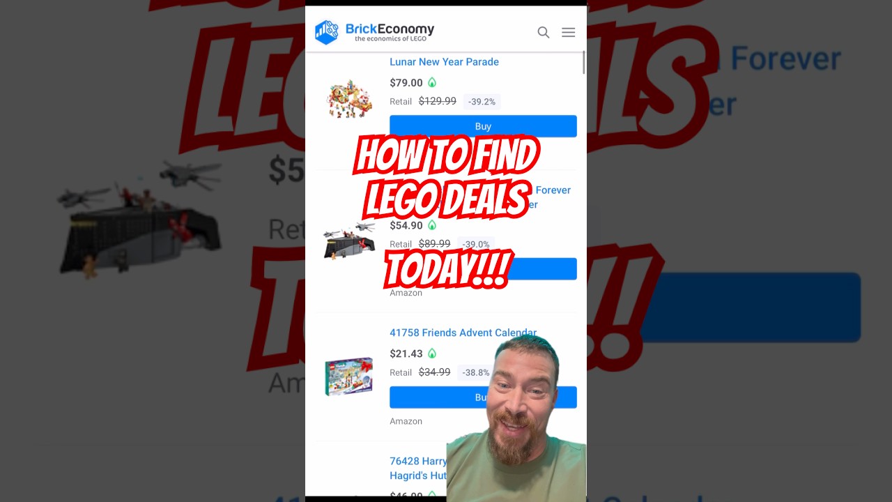 How to find Lego Deals Right Now! #lego #legodeals #discount #shopping #christmasshopping  #afol