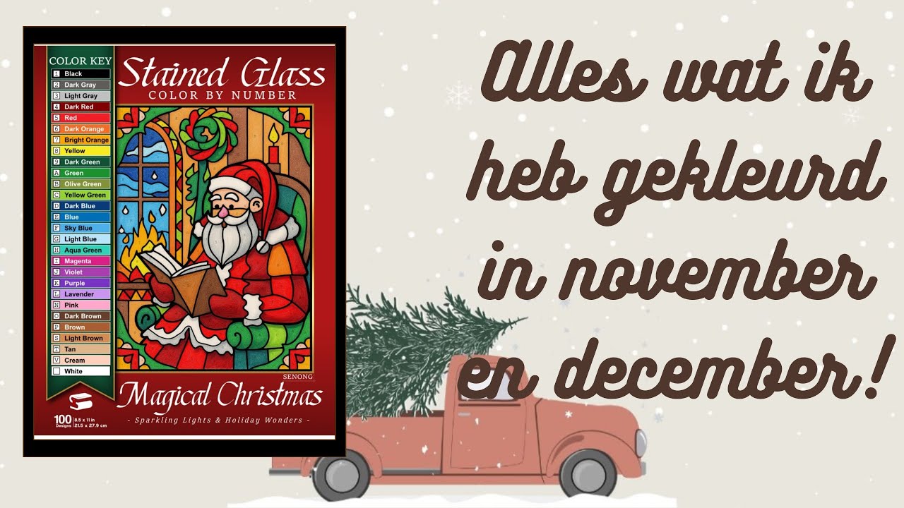 Alles wat ik heb gekleurd in november en december!