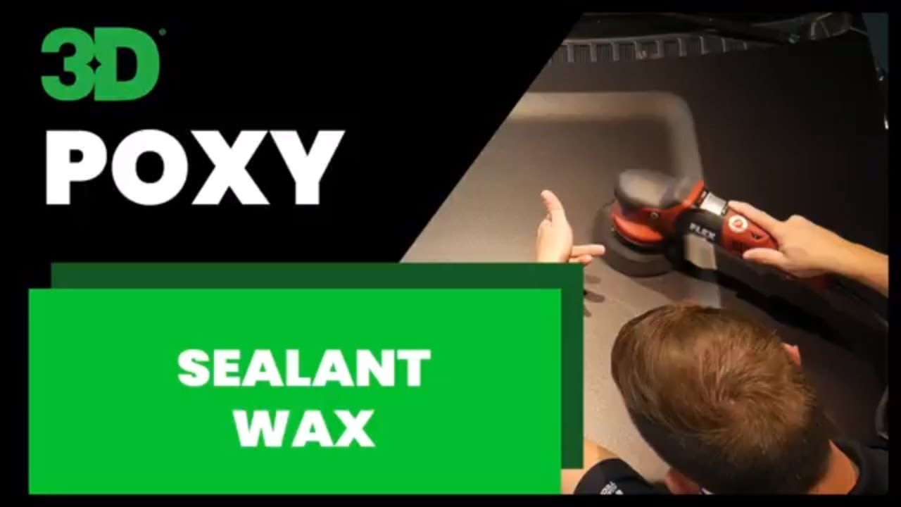 Нанесение 3D Poxy Sealant Wax с помощью полировальной машины двойного действия