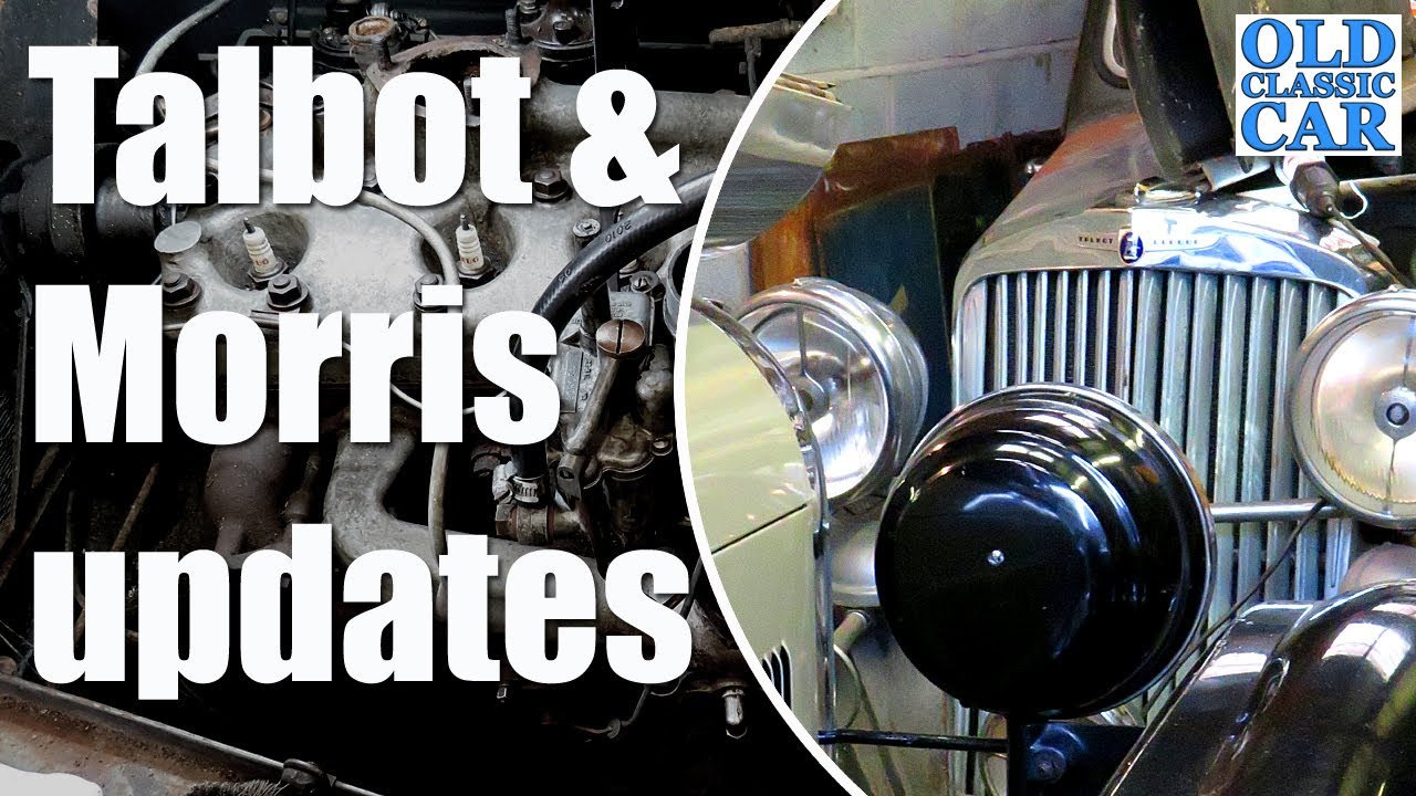 In the garage working on the 1930s Talbot & Morris
