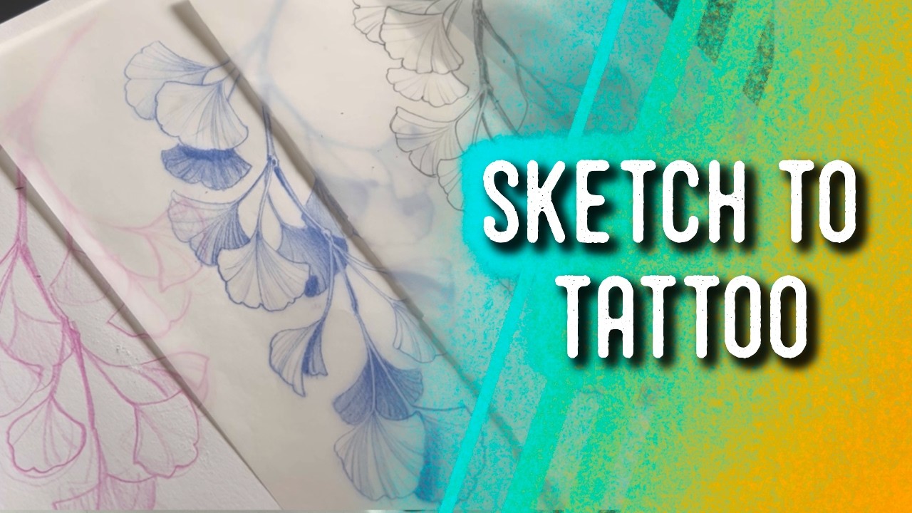 Ginko Leave Tattoo Design Time-Lapse
