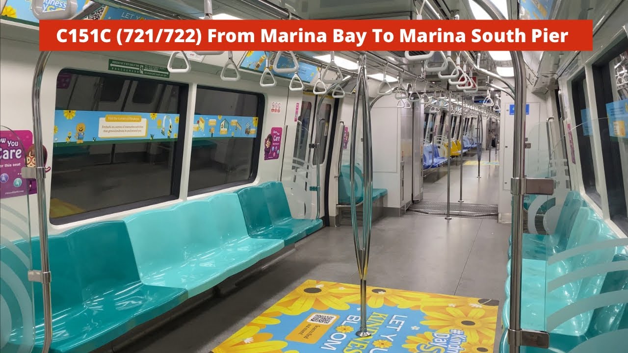 [Full Interior Ad On Non-KHI!][SMRT] C151C (721/722) from Marina Bay to Marina South Pier
