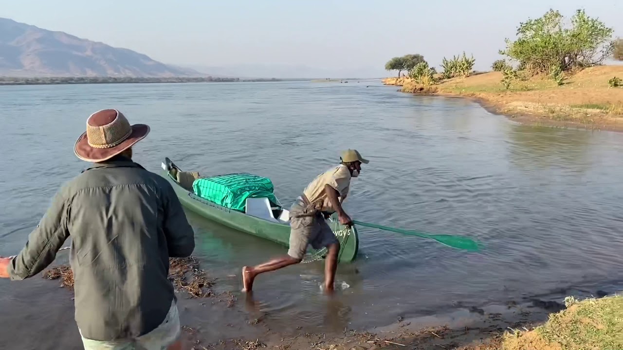 Three day canoe safari through Mana Pools, Zimbabwe.
