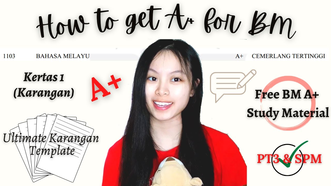 How to get A+ for BM SPM KARANGAN | Ultimate Karangan Template | Free BM A+ Study Material(Kertas 1)