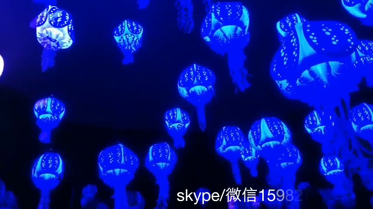 installation of  Customized interactive led kenitic ball lights