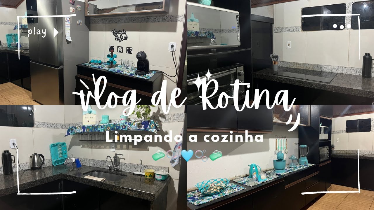 VLOG DE ROTINA- LIMPEZA NA COZINHA🩵🫧Limpeza completa✨🧼