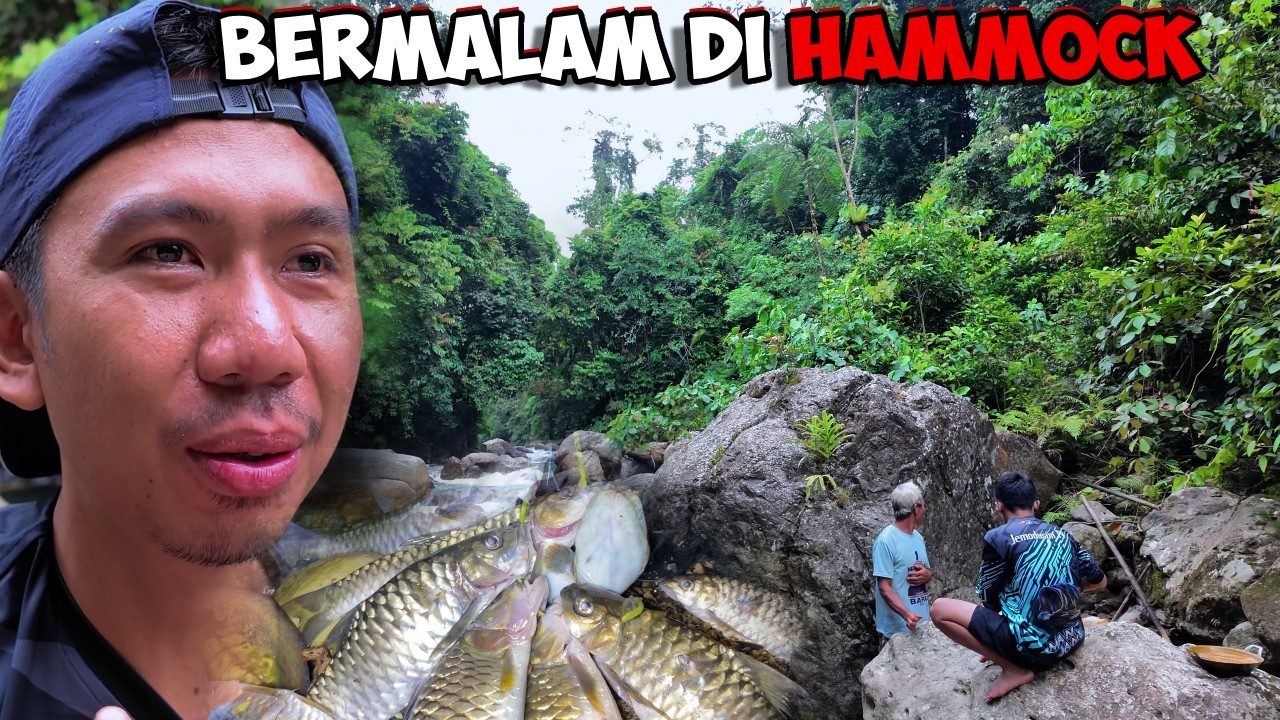 Hammock Camping di Hutan dengan NightCat Flat Lay Tent | Mancing & Bermalam di Alam Liar