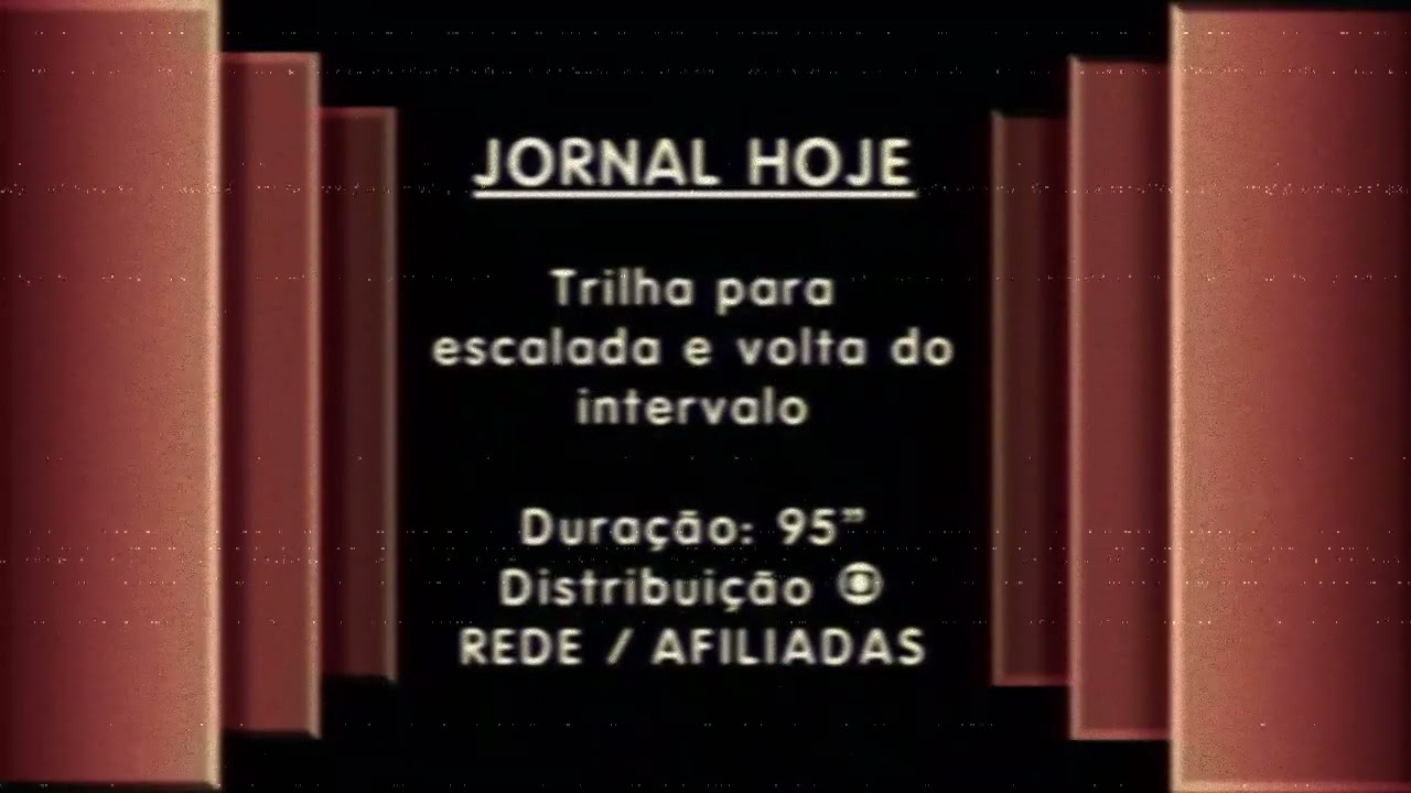 Jornal Hoje - Trilha de Fim da Escalada e Volta do Intervalo (1981-1987)