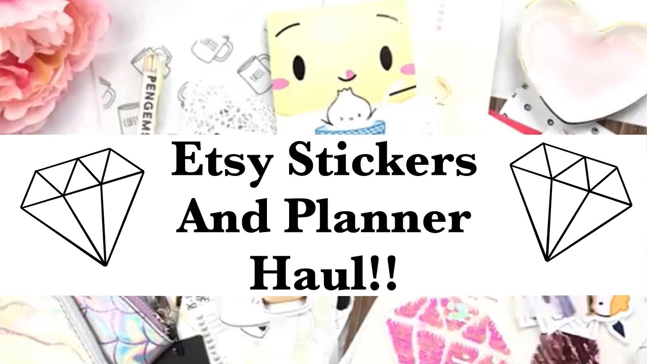 Etsy Stickers and Planner Supplies Haul!! Feat. the SPC and the SparklyPaperco Anniversary bundles!