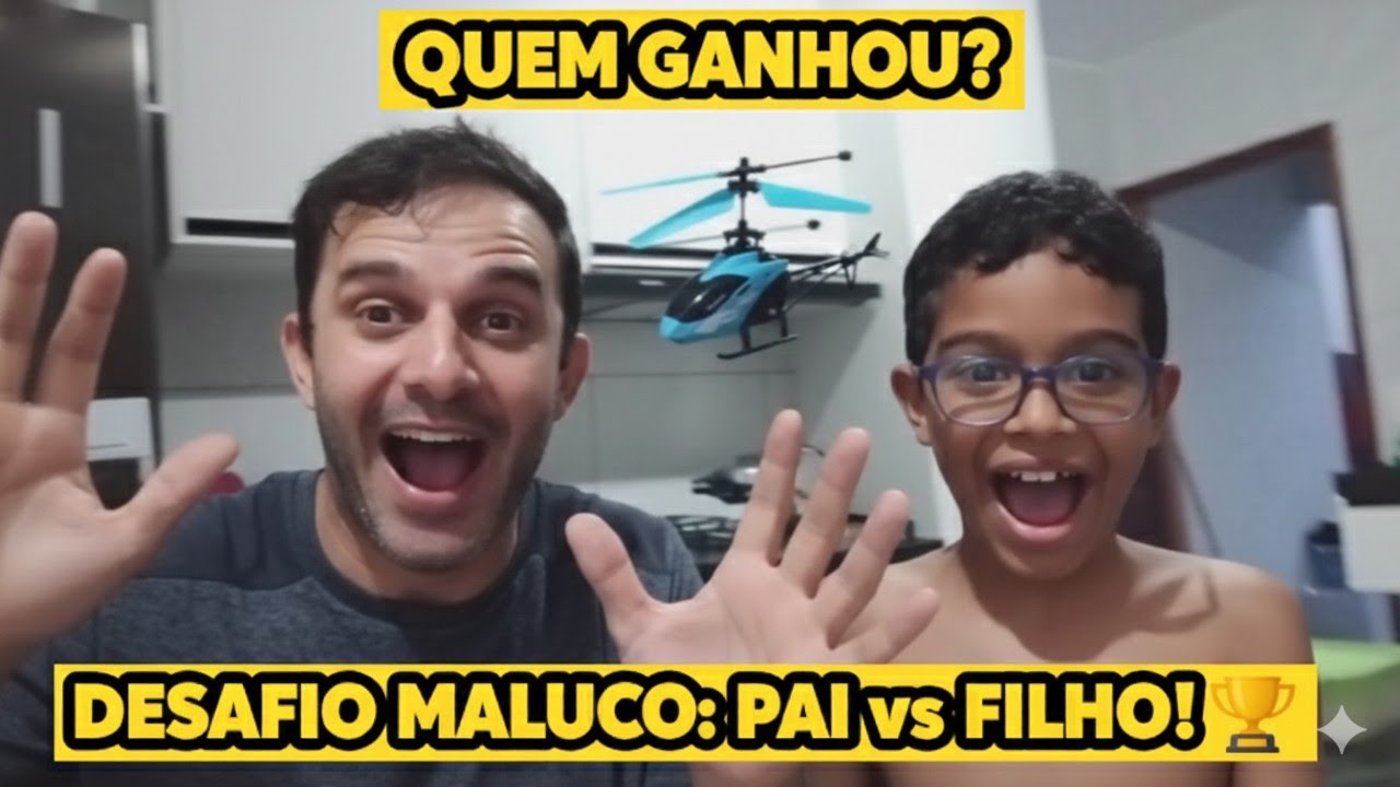 DESAFIO DO HELICÓPTERO: Eu vs Meu Filho - Quem pilota melhor?