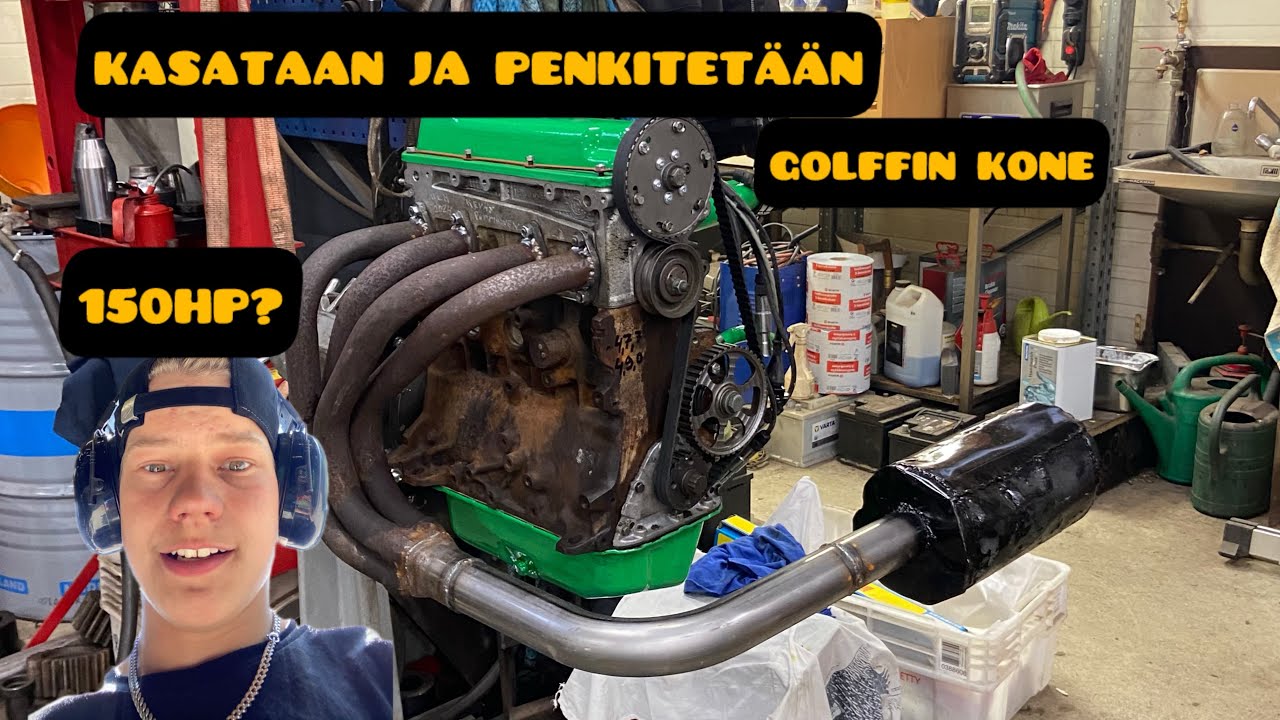 Moottorin kasaus & penkitys!