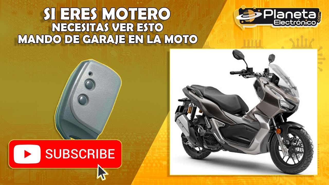 Si eres motero necesitas ver esto ( mando de garaje en tu moto )