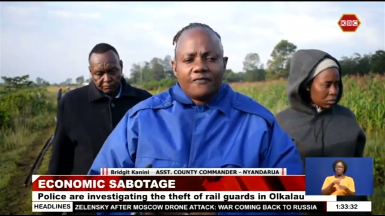 Police in Nyandarua are investigating vandalism of a railway line in Olkalou, 7 people in custody