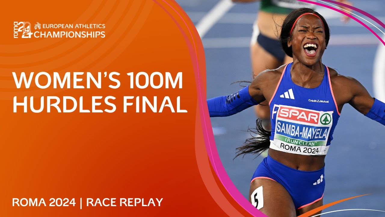 FASTEST time by a European this CENTURY! ⚡ 100m hurdles final replay | Roma 2024