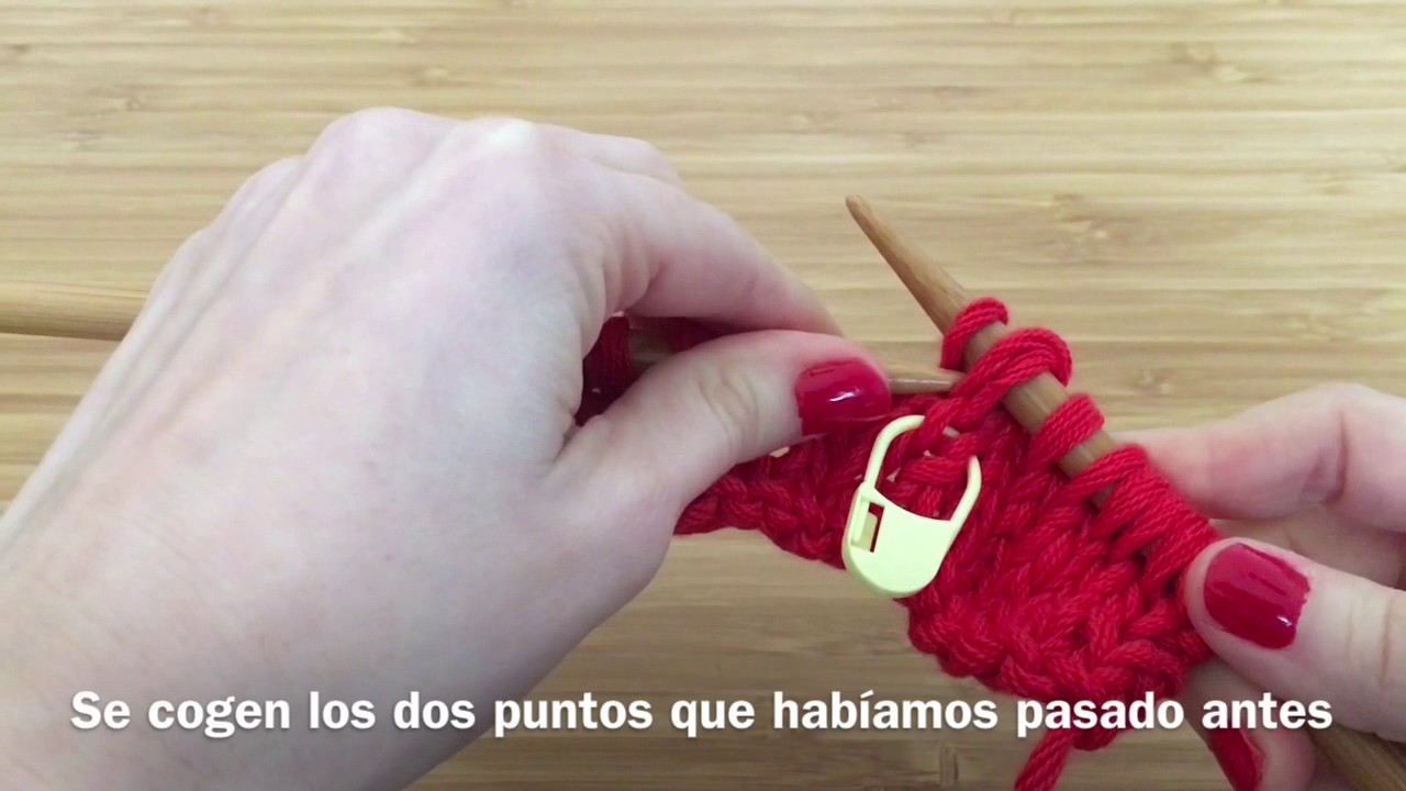 Disminuciones: disminución doble centrada