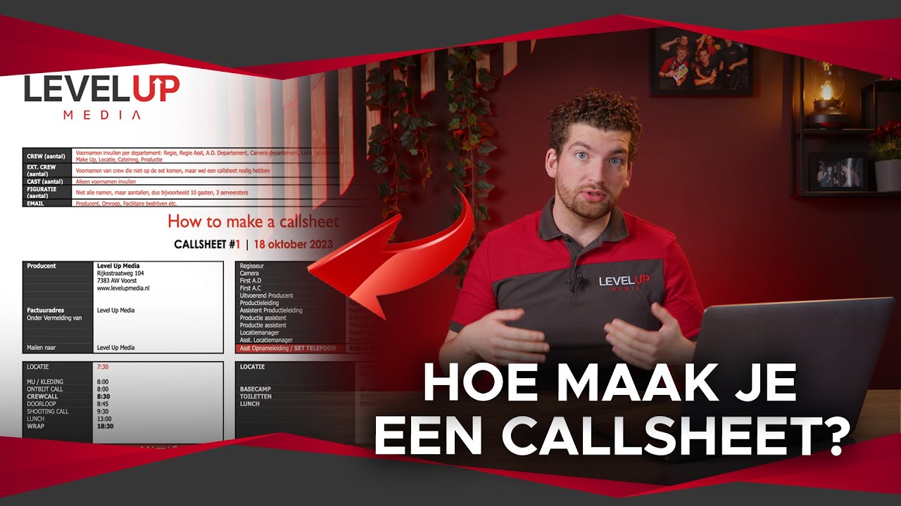 HOE WERKT EEN CALLSHEET??