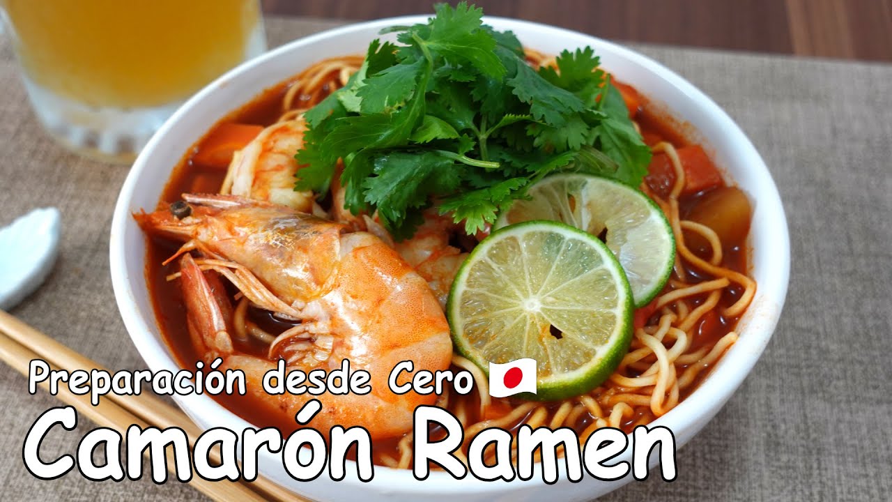 Camarón Ramen Casero, Preparación desde Cero | Cocina Japonesa Con Yuta
