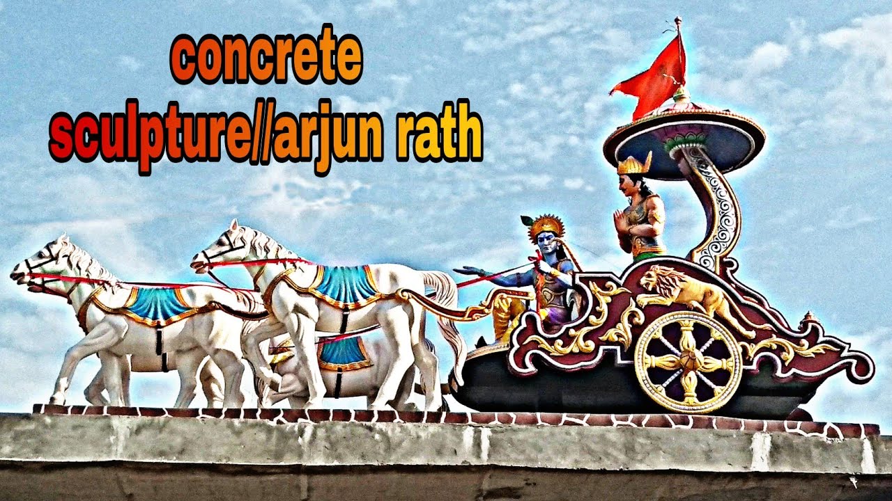 Making of arjun rath||Concrete sculpture