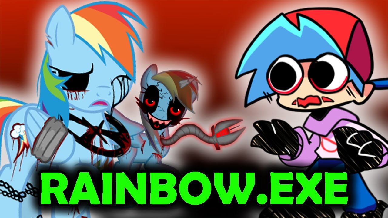 FNF vs Rainbow.EXE FULL WEEK + Cutscenes (FNF Mod/Hard/My Little Pony/Rainbow Dash)
