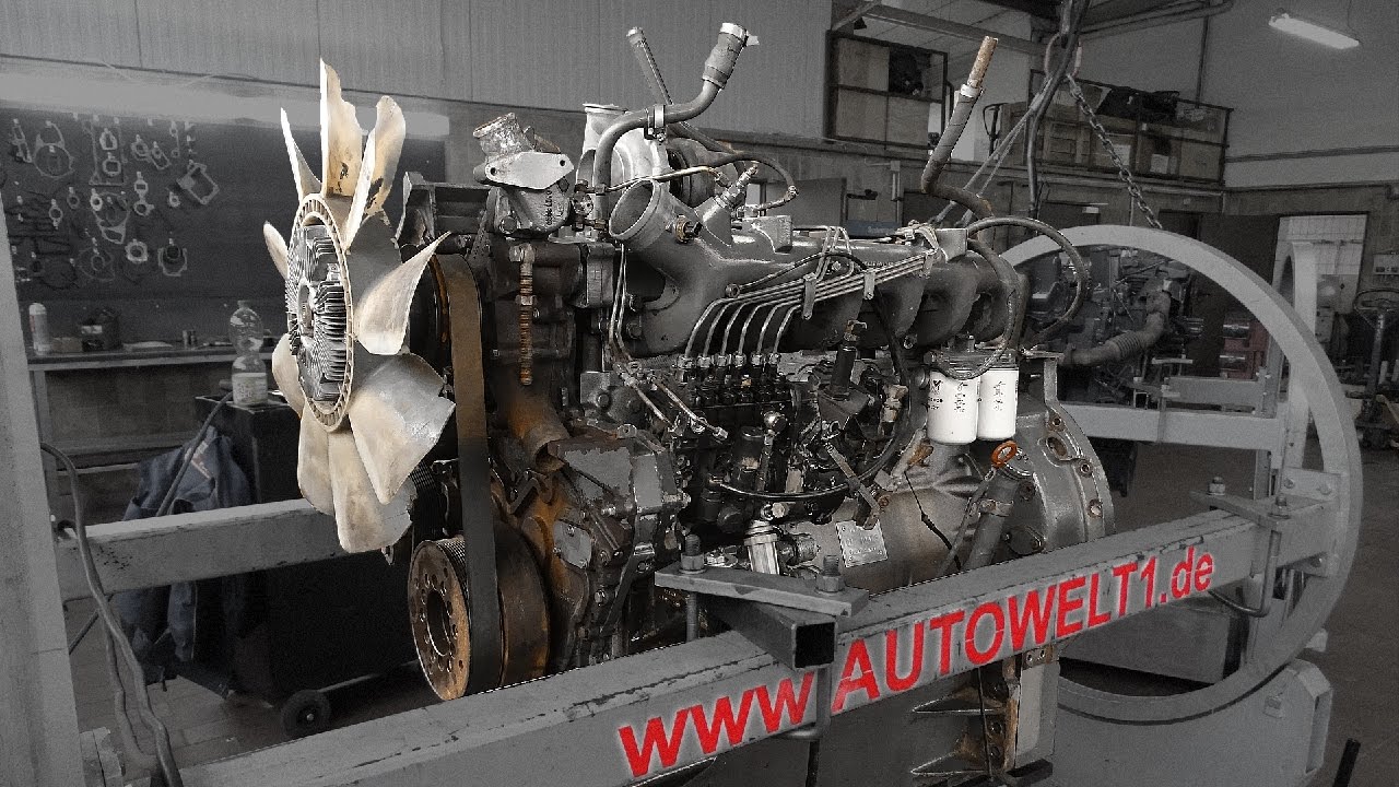 Motorenistandsetzung, Stop Motion Engine Reassembly TRAKTOR FENDT D0826 LE523