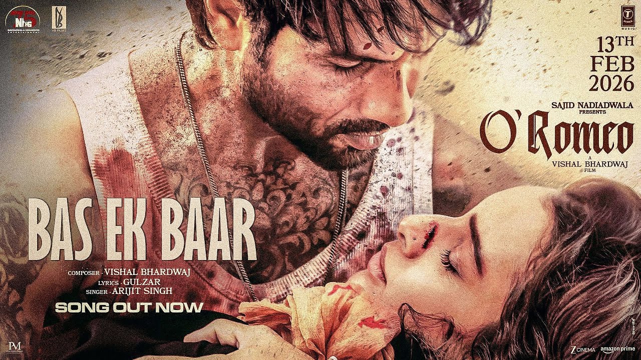 O'Romeo: Hum To Tere Hi Liye The | Shahid Kapoor, Triptii Dimri | Vishal Bhardwaj | Gulzar | Arijit
